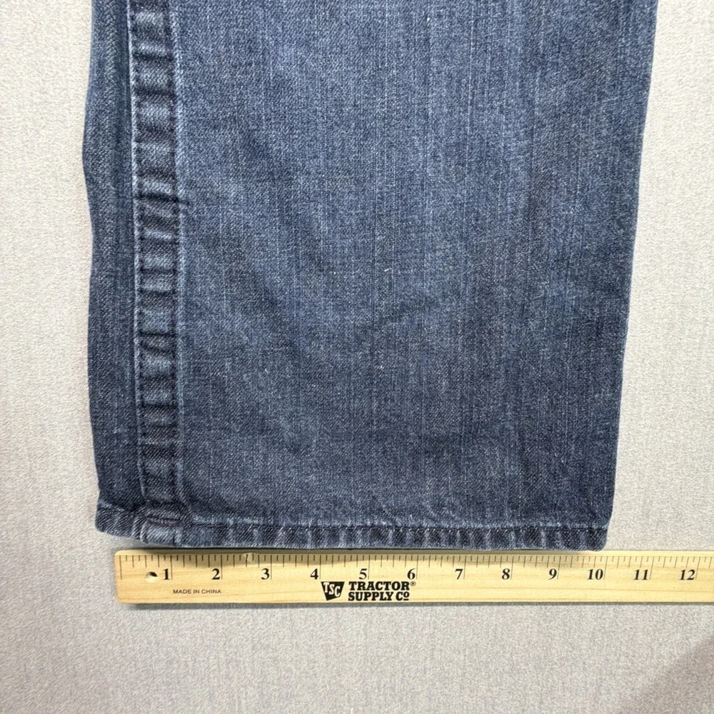 Vintage True Religion Jeans Mens 33 (Fits‎ 34x32) Blue Flap Pockets Boot Cut